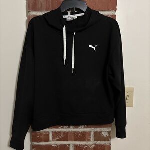 Puma Black Hoodie with White Logo